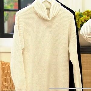 Belle by Kim Gravel Women's Top Plus Sz Sweater 1X Chunky Chenille white A617220